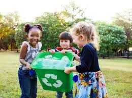 Crianças aprendendo sobre meio ambiente